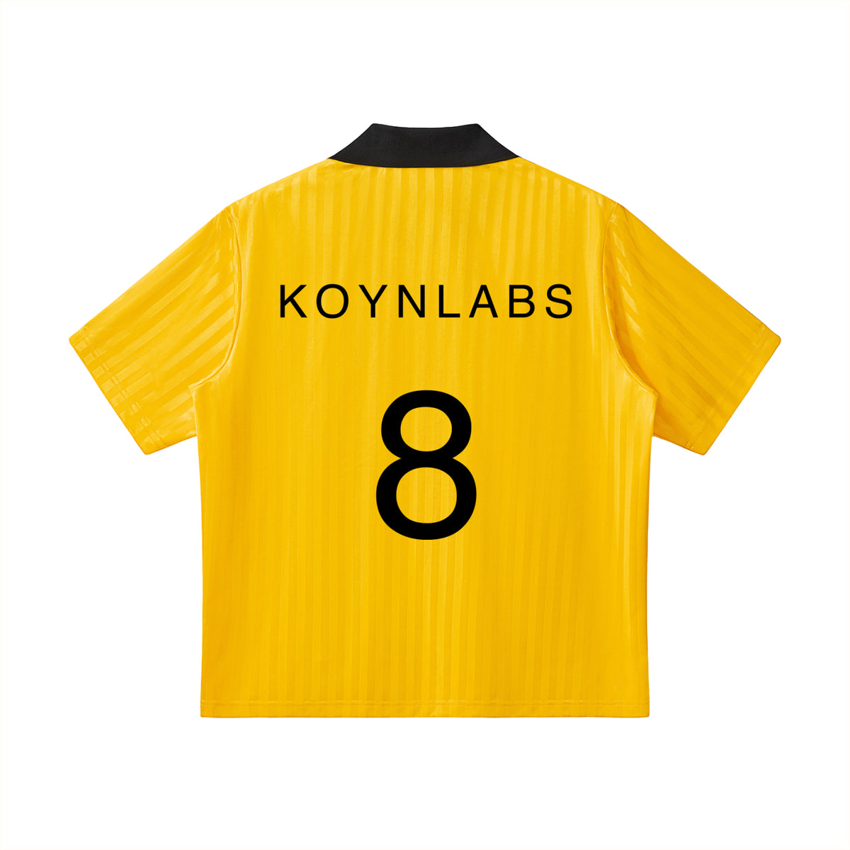 KOYNLABS Contrast Collar Striped Football Jersey