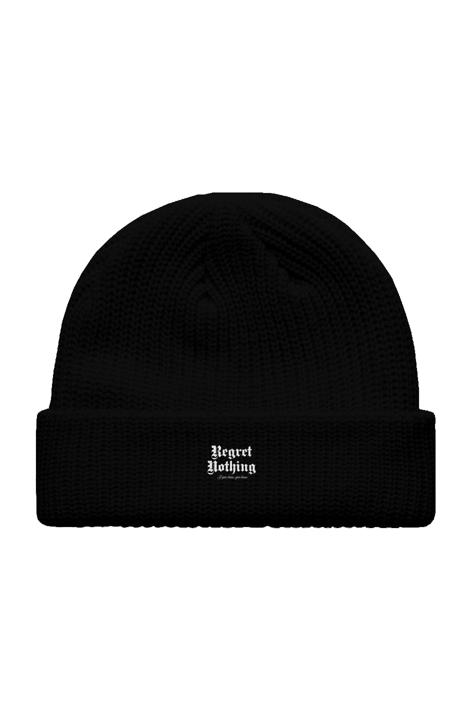 Regret Nothing Fisherman Beanie