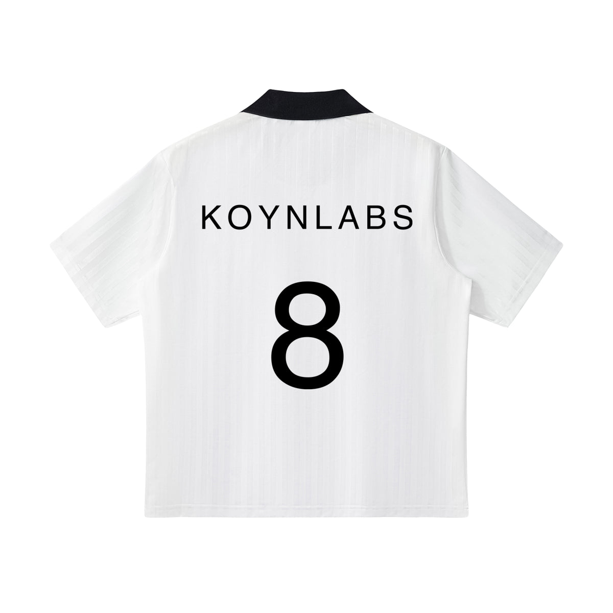 KOYNLABS Contrast Collar Striped Football Jersey