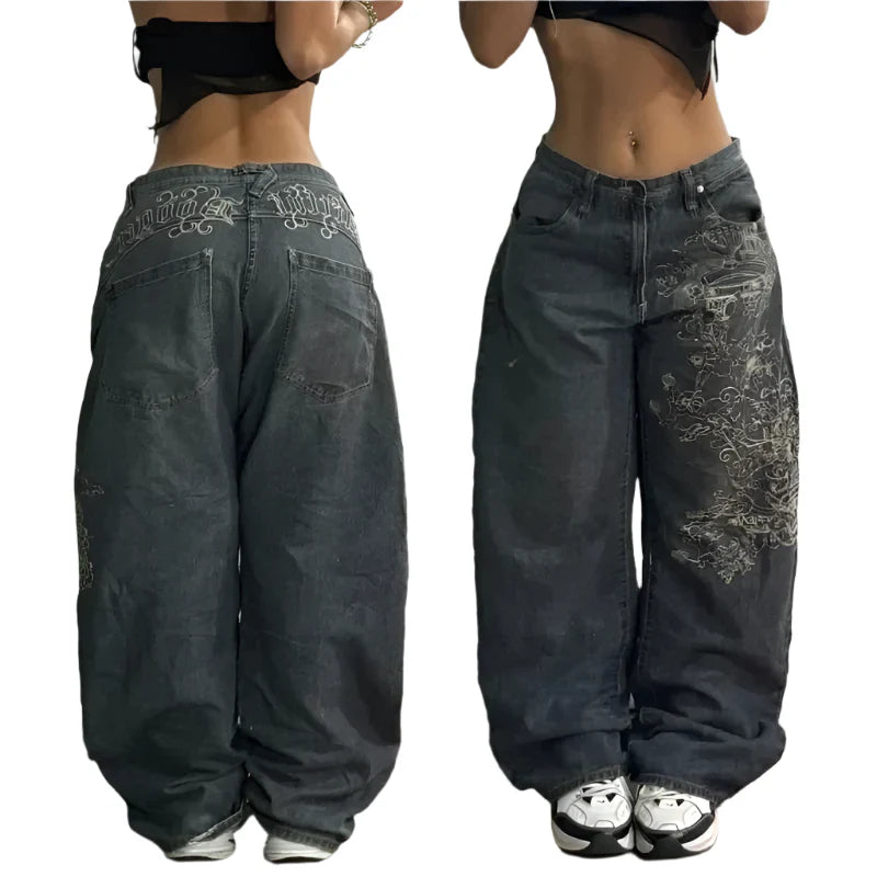 Tokyo Threadcode Women's Jeans - Loose Fit Stripe Pattern Denim