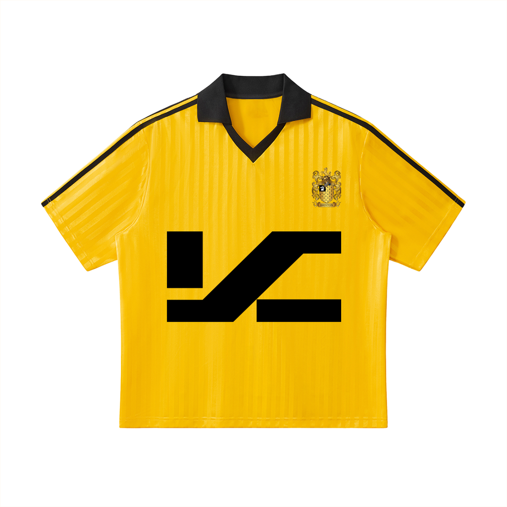 KOYNLABS Contrast Collar Striped Football Jersey