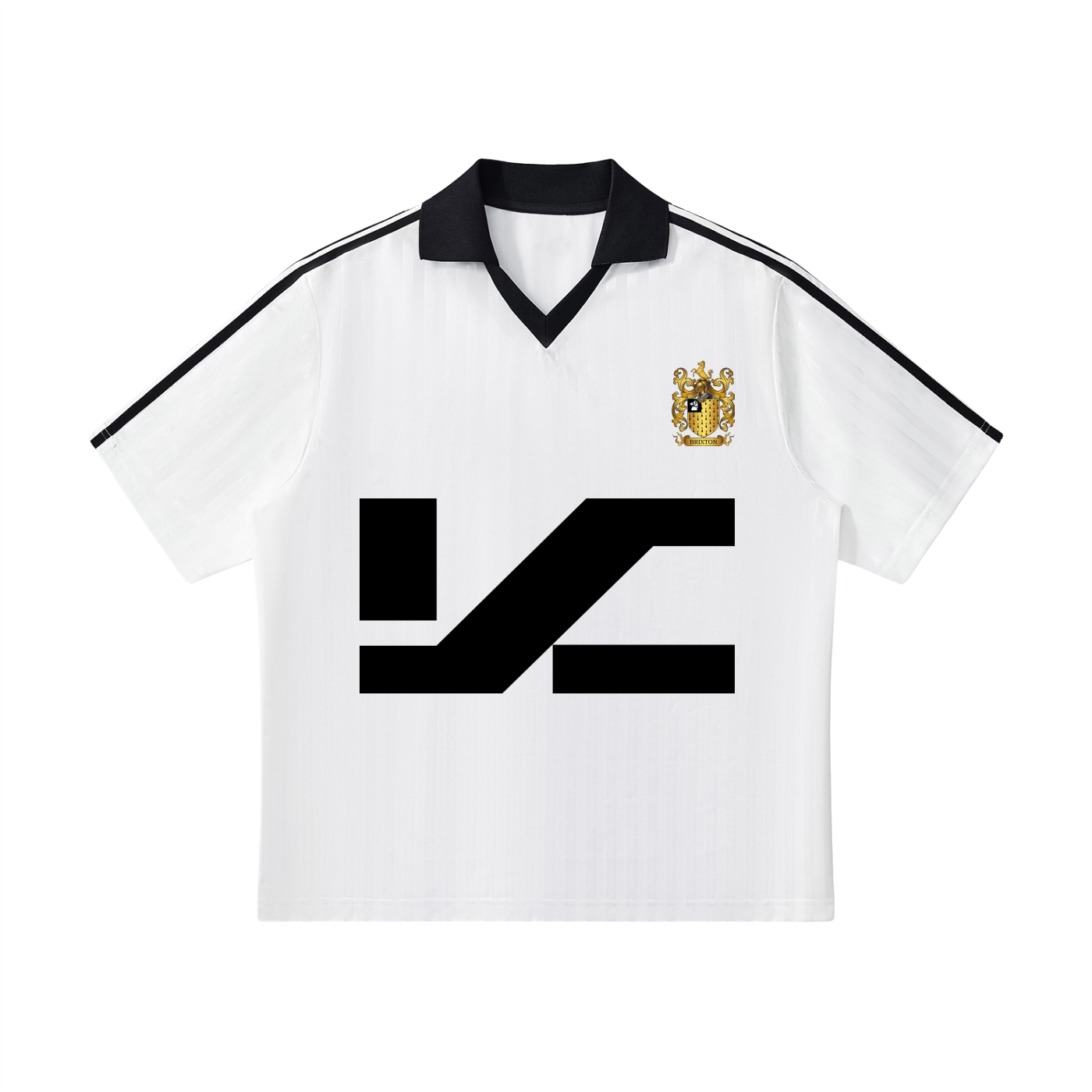 KOYNLABS Contrast Collar Striped Football Jersey